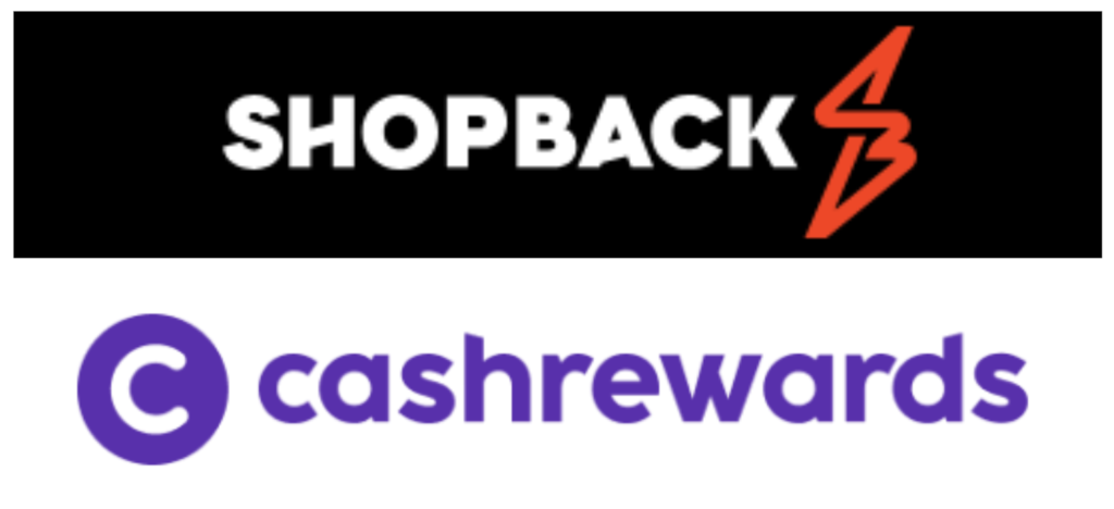ShopBackとCashrewardsのロゴ画像